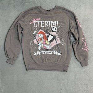 Disney Nightmare‎ Before Christmas Graphic Pullover Goth Oversized NWOT